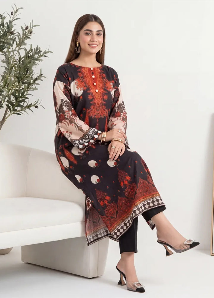 Salitex Women RTW Printed Raw Silk 1 Piece Suit S26KFT1PEVCL960 Casual Collection