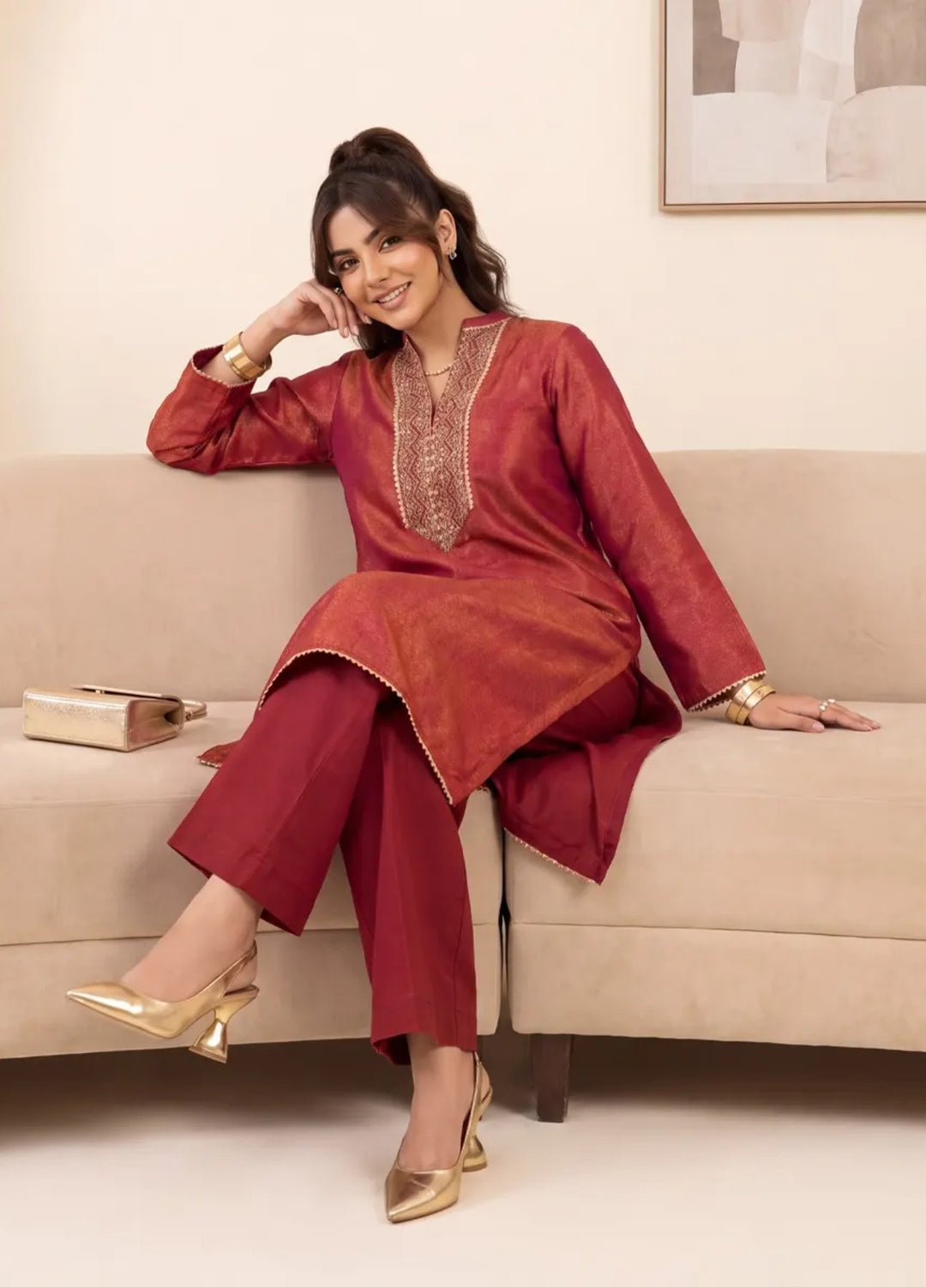 Salitex Women RTW Solids Crepe 1 Piece Suit S26L1PEF0013 Casual Collection