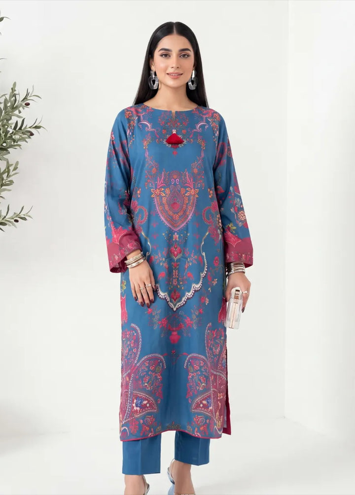 Salitex Women RTW Printed Raw Silk 1 Piece Suit S26KFT1PEVCL955 Casual Collection