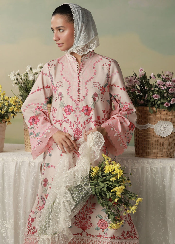 Sahar Women Unstitched Printed Cambric 3 Piece Suit Rosavine Casual Collection