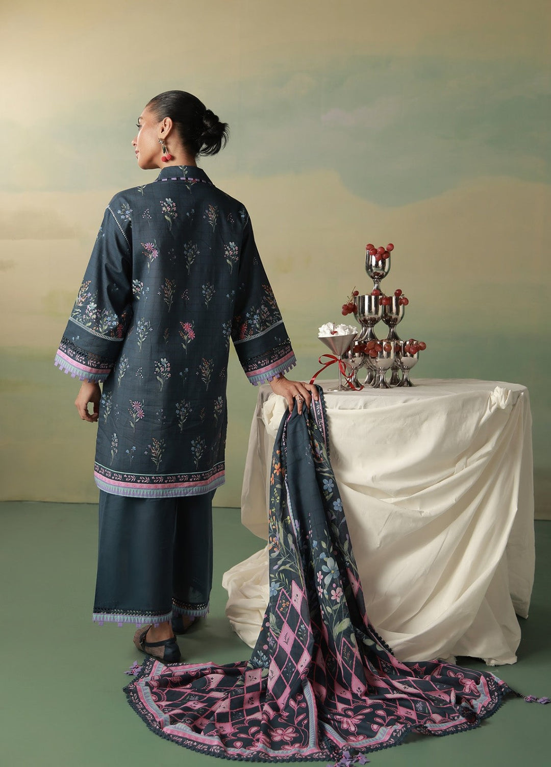 Sahar Women Unstitched Printed Cambric 3 Piece Suit Indigelle Casual Collection
