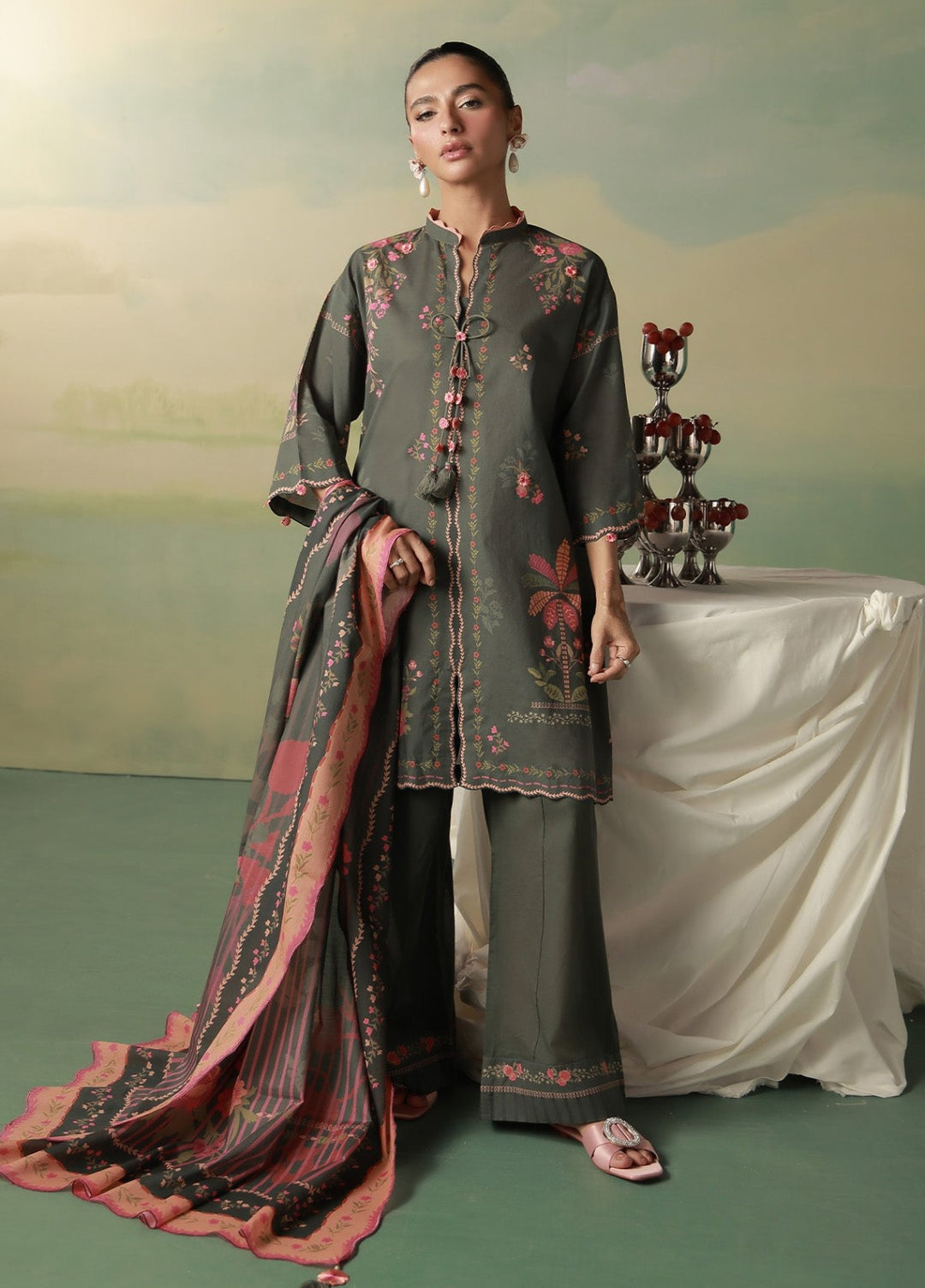 Sahar Women Unstitched Printed Cambric 3 Piece Suit Veloura Casual Collection