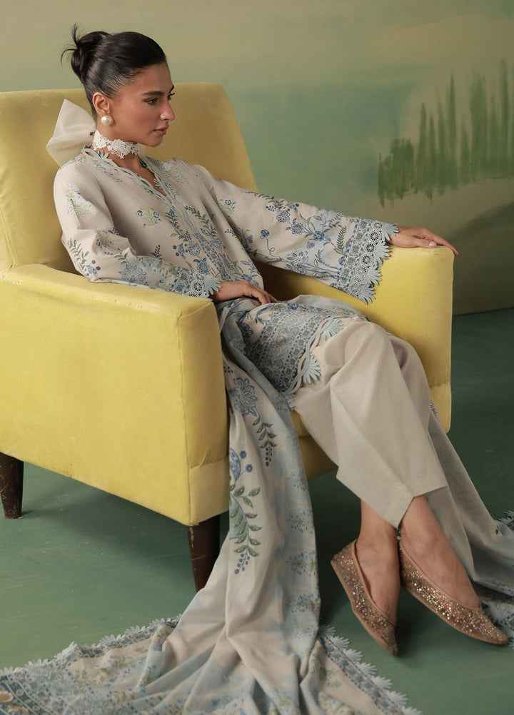 Sahar Women Unstitched Printed Cambric 3 Piece Suit Fleurielle Casual Collection