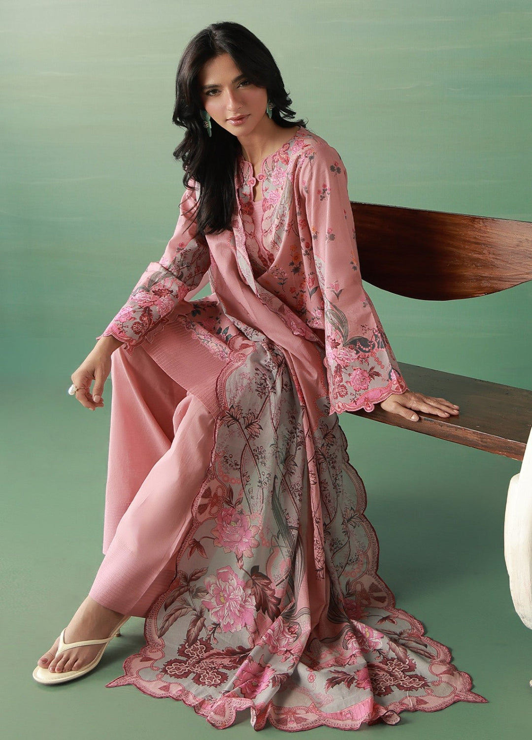 Sahar Women Unstitched Printed Cambric 3 Piece Suit Rosavelle Casual Collection
