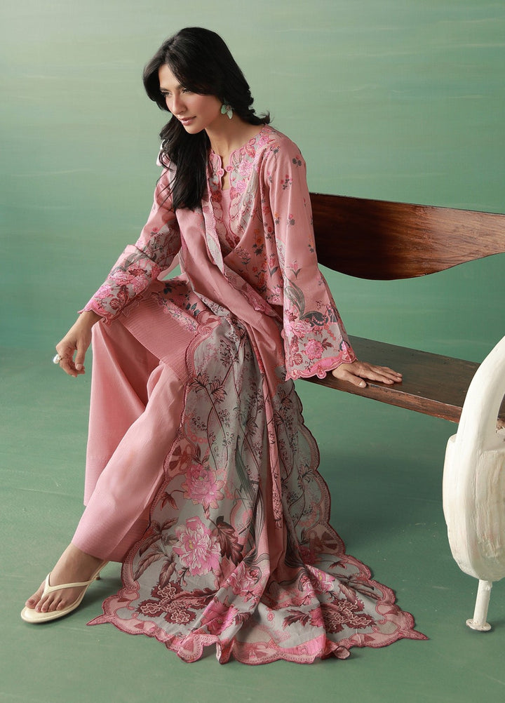Sahar Women Unstitched Printed Cambric 3 Piece Suit Rosavelle Casual Collection