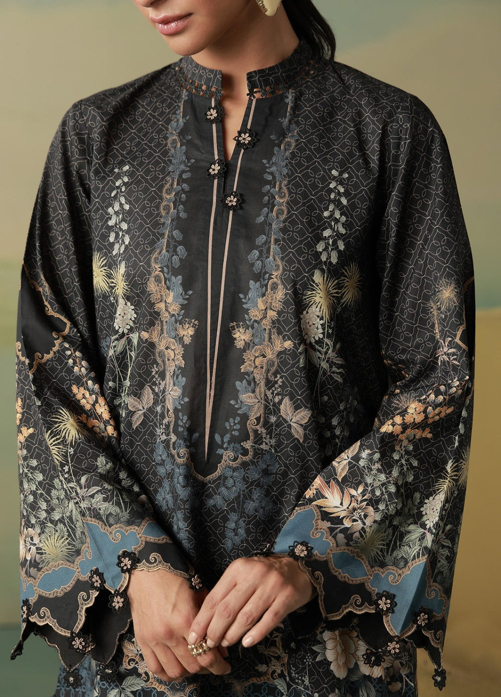 Sahar Women Unstitched Printed Cambric 3 Piece Suit Noctelle Casual Collection