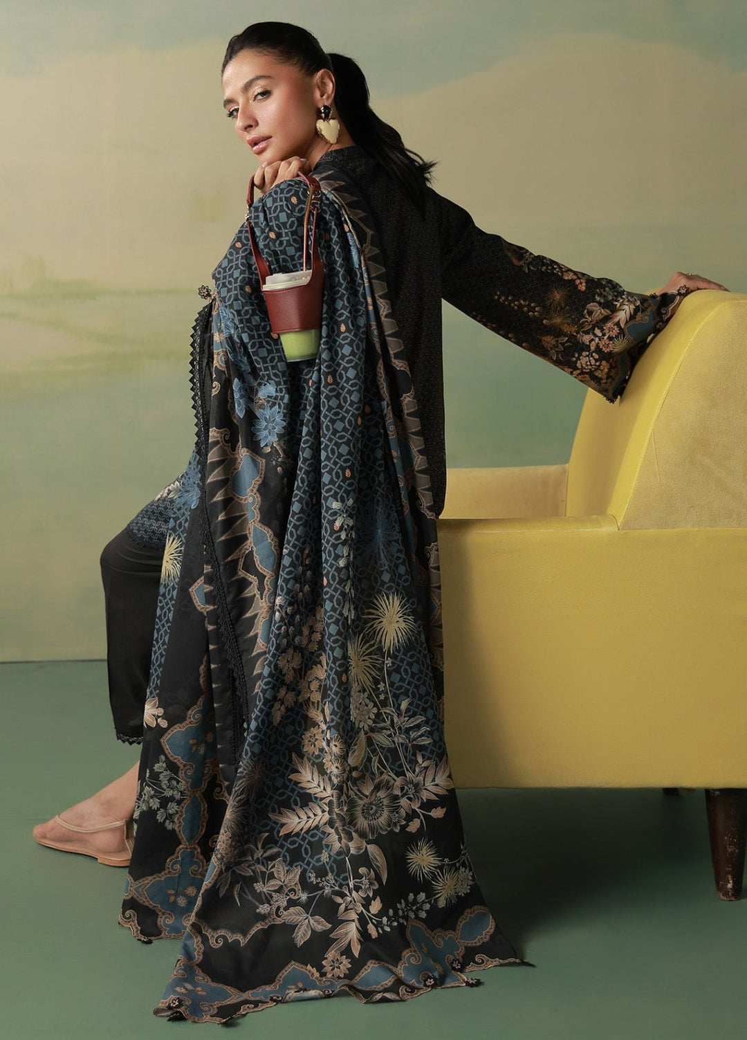Sahar Women Unstitched Printed Cambric 3 Piece Suit Noctelle Casual Collection