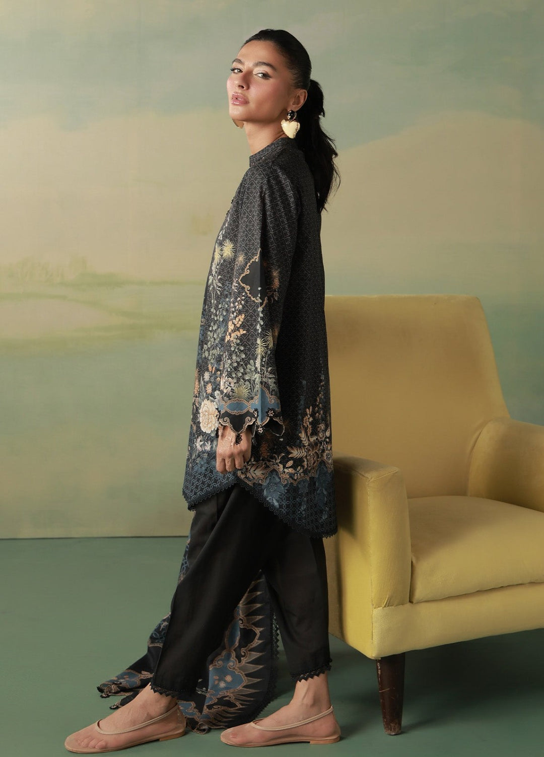 Sahar Women Unstitched Printed Cambric 3 Piece Suit Noctelle Casual Collection