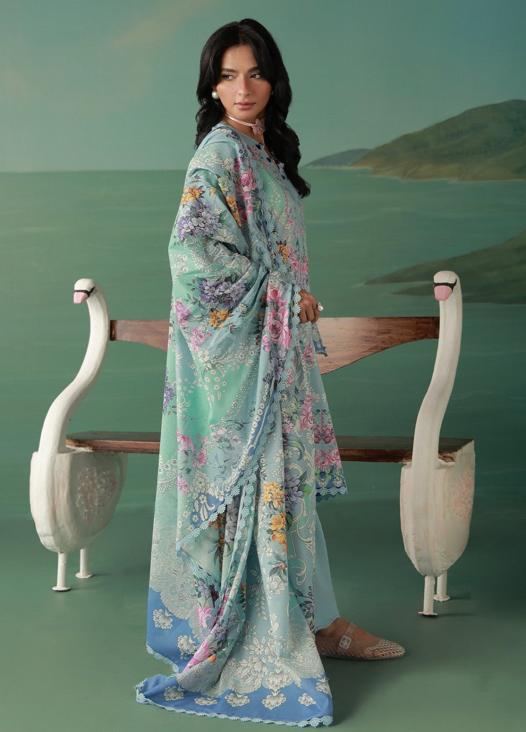 Sahar Women Unstitched Printed Cambric 3 Piece Suit Aurevia Casual Collection