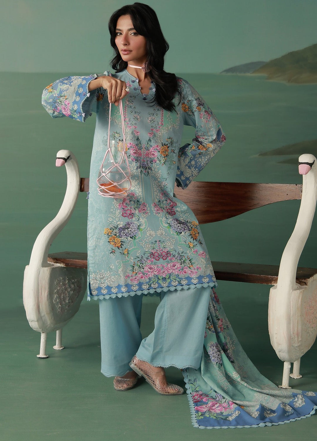 Sahar Women Unstitched Printed Cambric 3 Piece Suit Aurevia Casual Collection