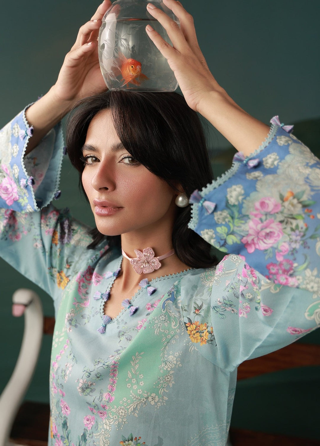 Sahar Women Unstitched Printed Cambric 3 Piece Suit Aurevia Casual Collection
