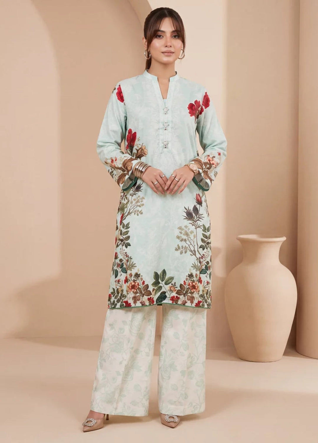 Salitex Women RTW Printed Dobby 1 Piece Suit SS26L1PBE519 Casual Collection