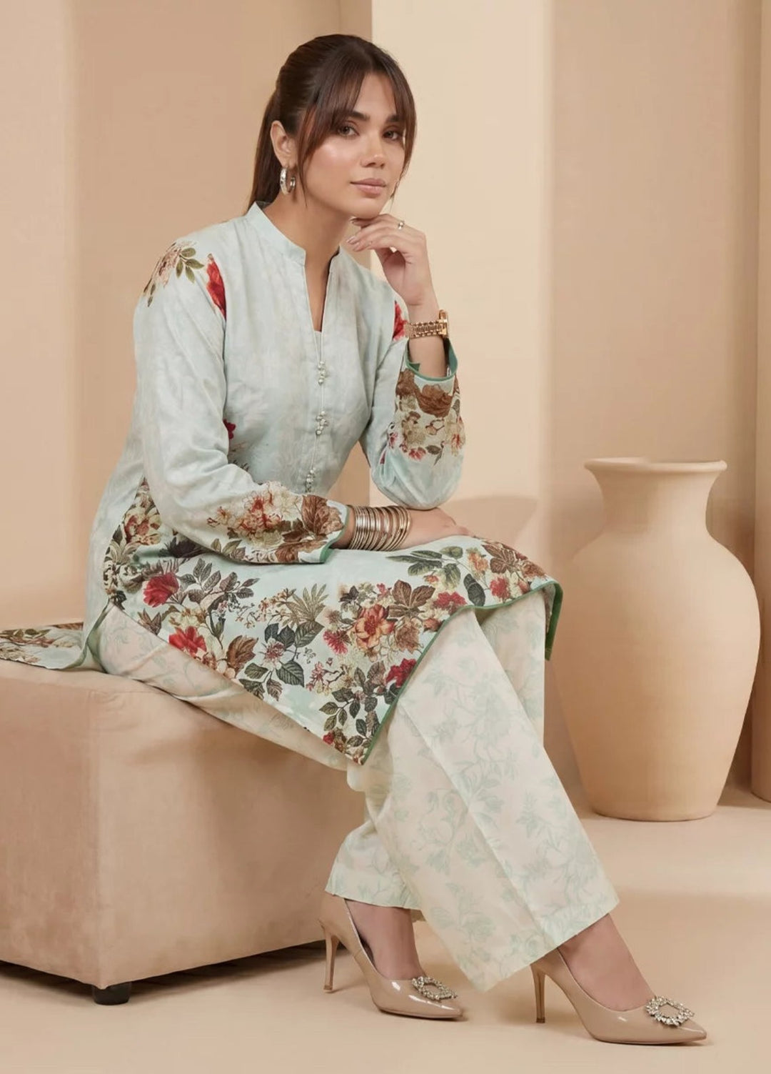 Salitex Women RTW Printed Dobby 1 Piece Suit SS26L1PBE519 Casual Collection