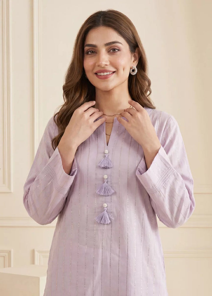Salitex Women RTW Solids Khaadi Net 1 Piece Suit S26L1PBL015 Casual Collection