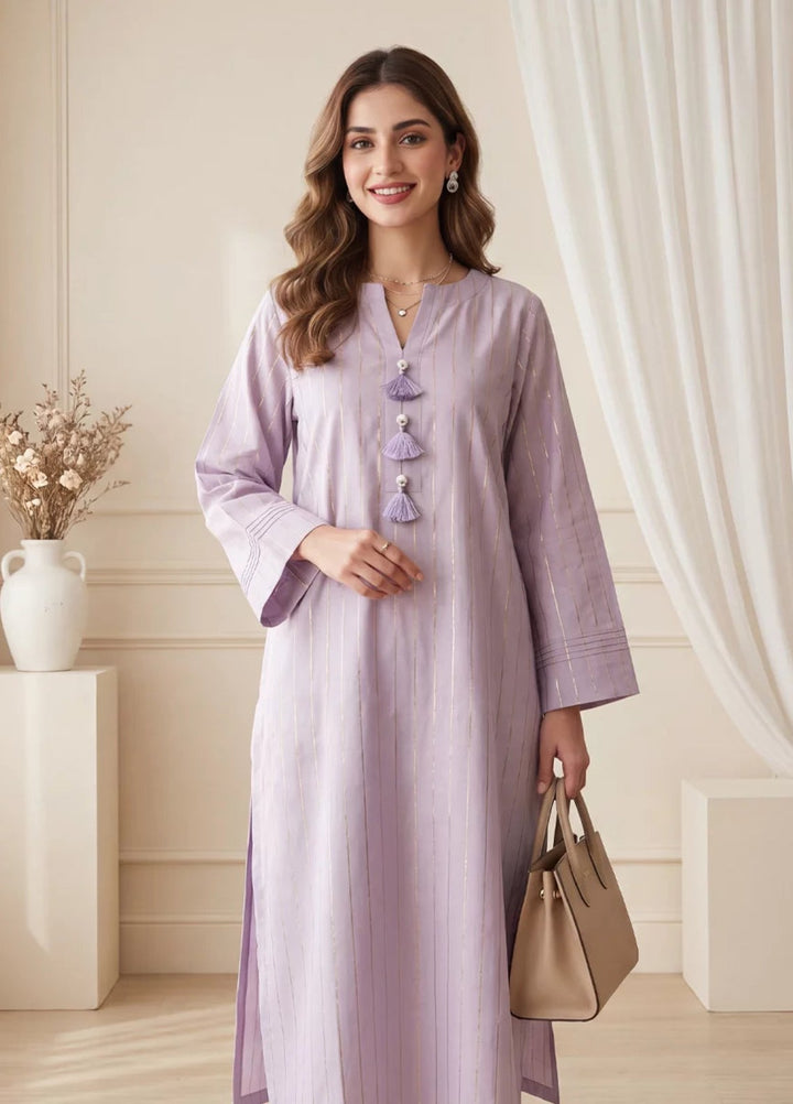 Salitex Women RTW Solids Khaadi Net 1 Piece Suit S26L1PBL015 Casual Collection