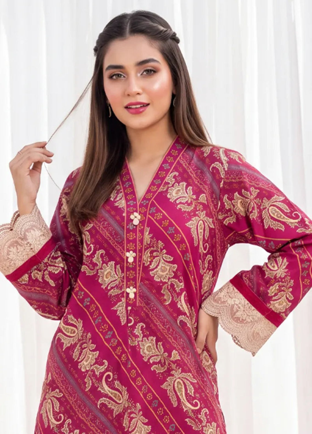 Salitex Women RTW Embroidered Cambric 1 Piece Suit SPL1PEE007 Casual Collection
