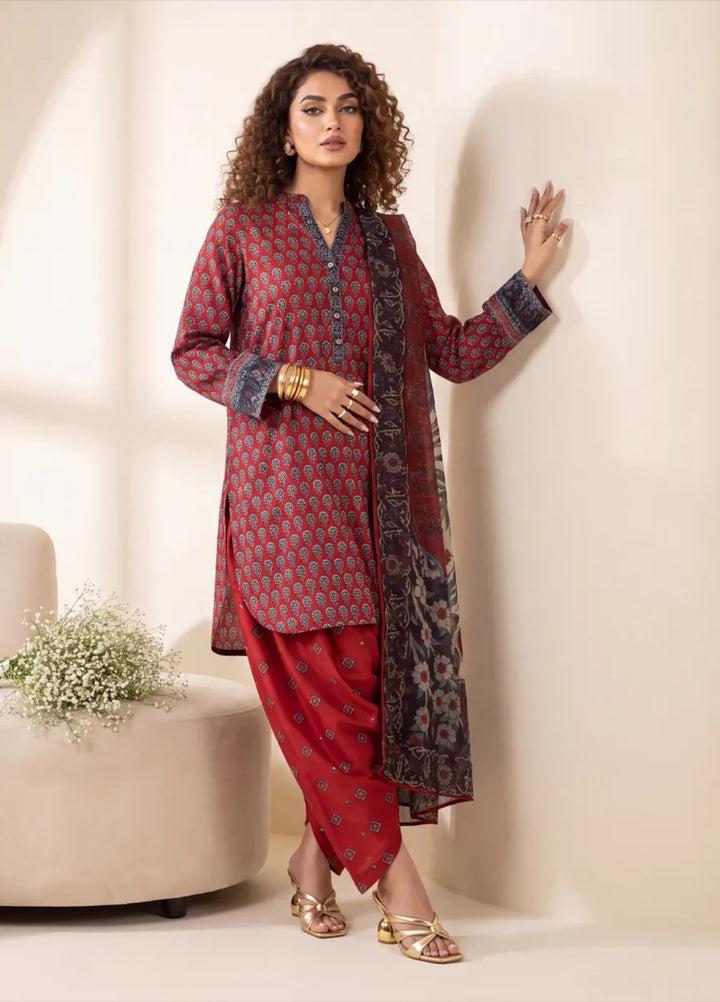 Salitex Women RTW Printed Raw Silk 3 Piece Suit S26L3PNRES839 Casual Collection