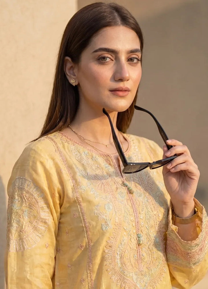 Salitex Women RTW Embroidered Jacquard 3 Piece Suit SPL3PELP051 Casual Collection