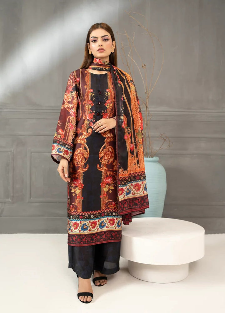 Salitex Women RTW Printed Shamooz 3 Piece Suit SPL3PEF533 Casual Collection