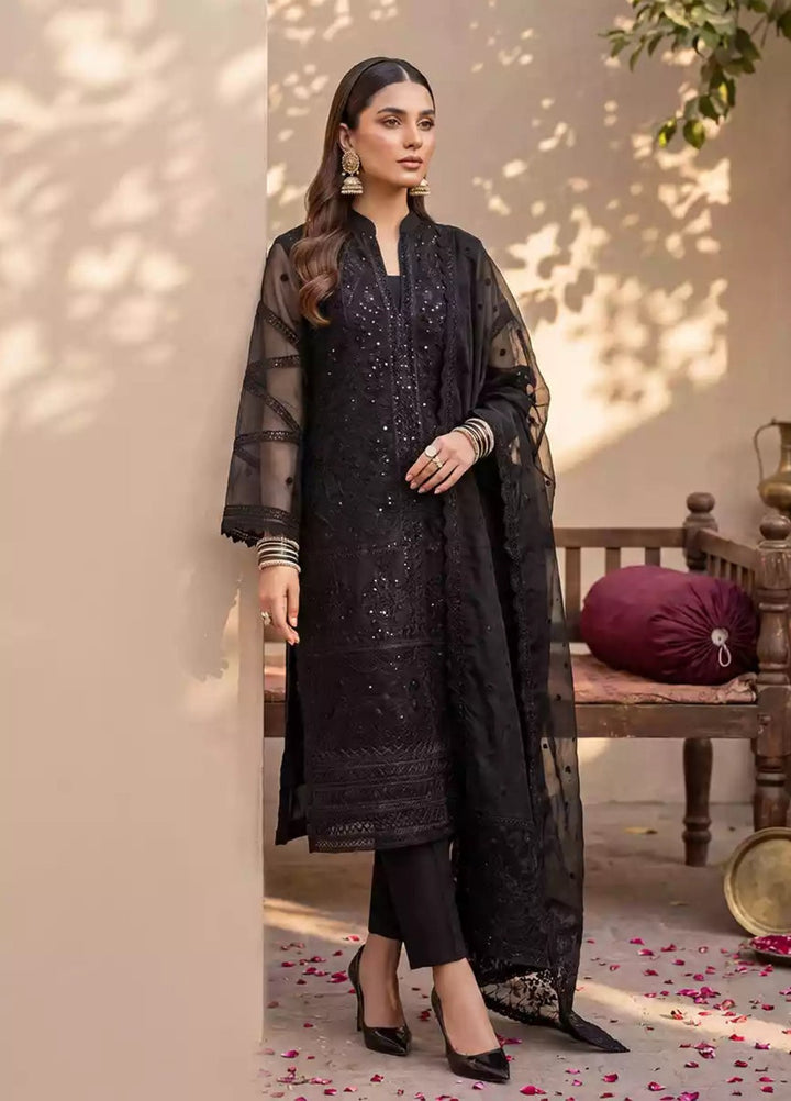 Salitex Women RTW Embroidered Organza 3 Piece Suit SPL3PELP106 Casual Collection