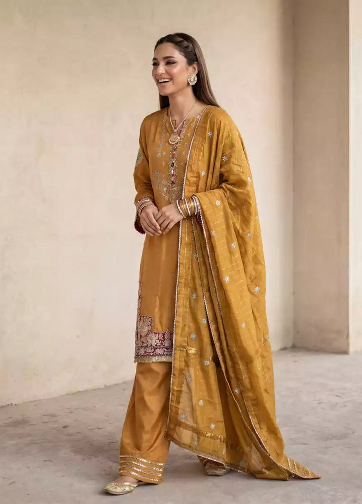 Salitex Women RTW Embroidered Raw Silk 3 Piece Suit SPL3PEF065 Casual Collection