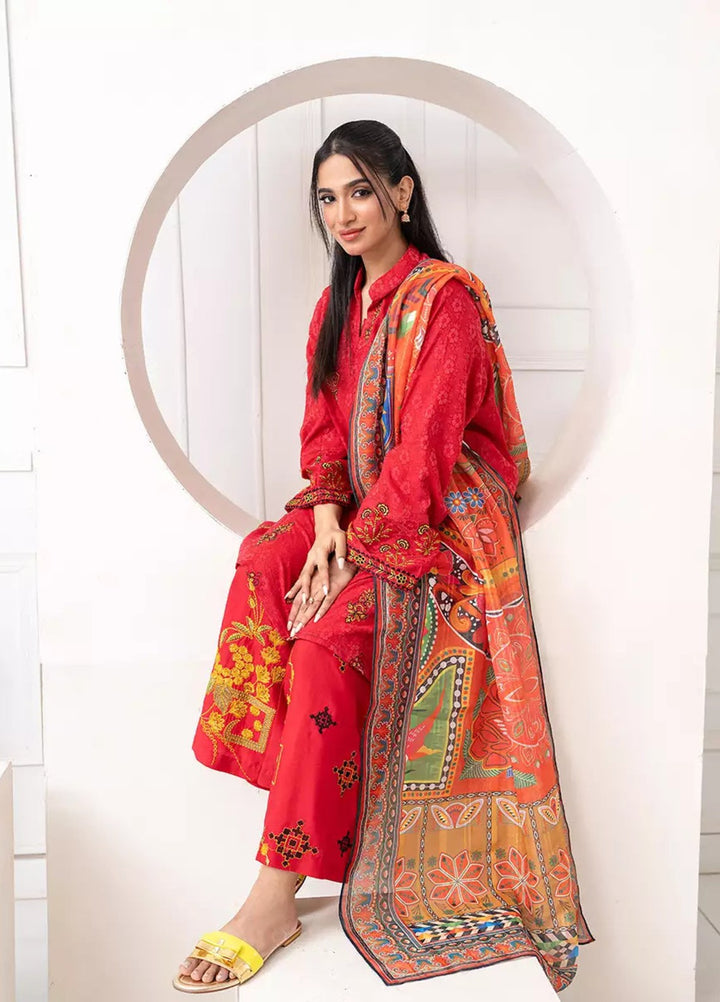 Salitex Women RTW Embroidered Jacquard 3 Piece Suit WP7L3PEC383 Casual Collection