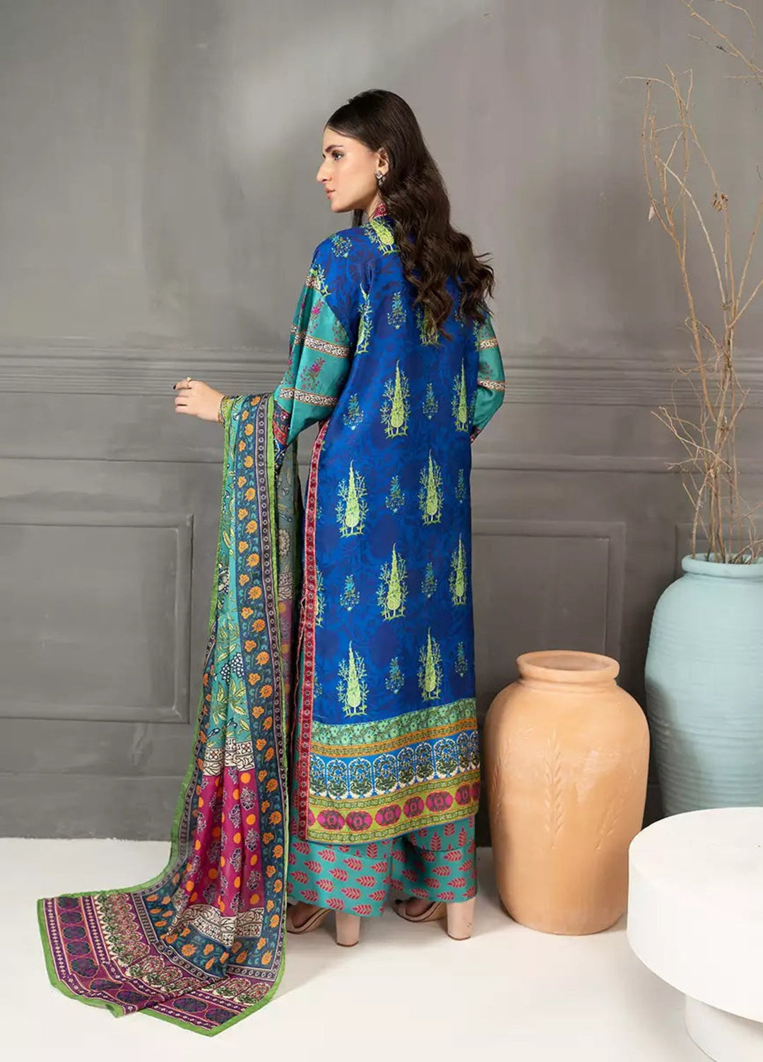 Salitex Women RTW Printed Shamooz 3 Piece Suit WP7L4PEF344 Casual Collection