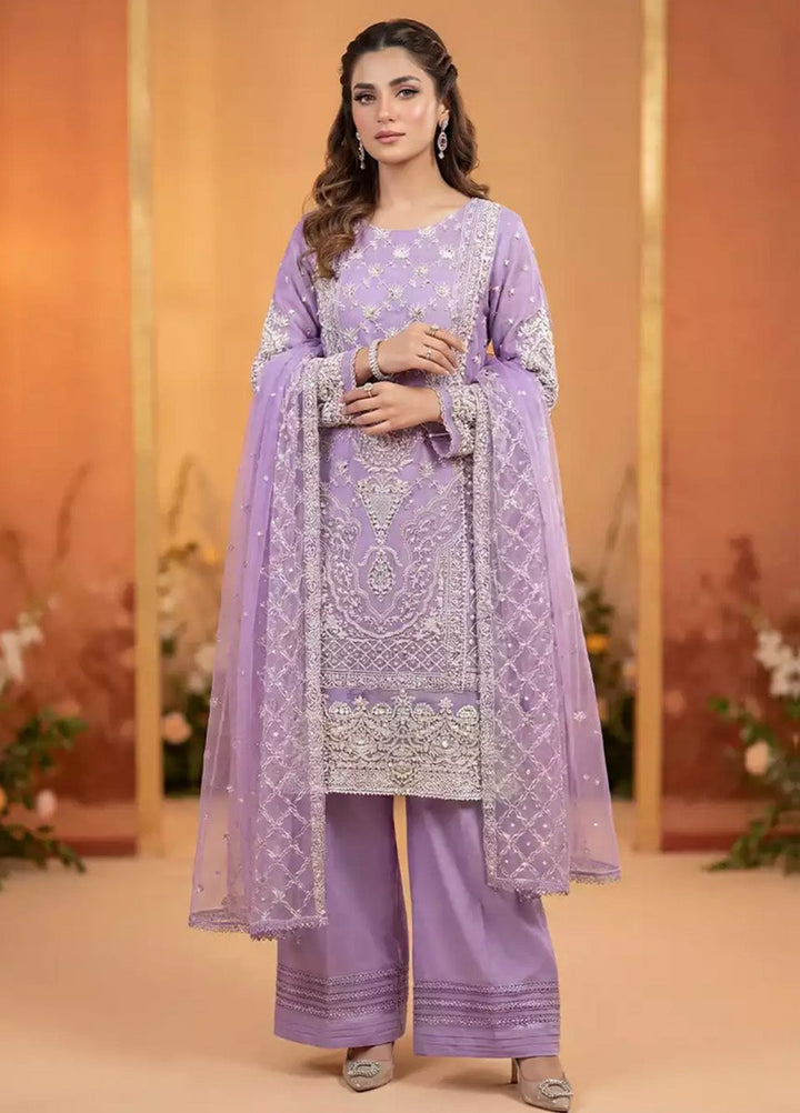 Salitex Women RTW Embroidered Cotton Net 3 Piece Suit SPL3PEF067 Casual Collection