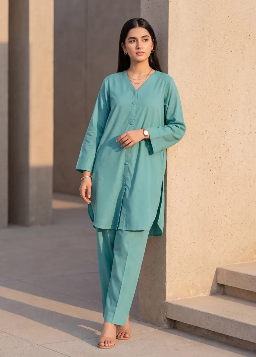 Salitex Women RTW Solids Lawn 2 Piece Suit SS26L2PBCO561 Casual Collection