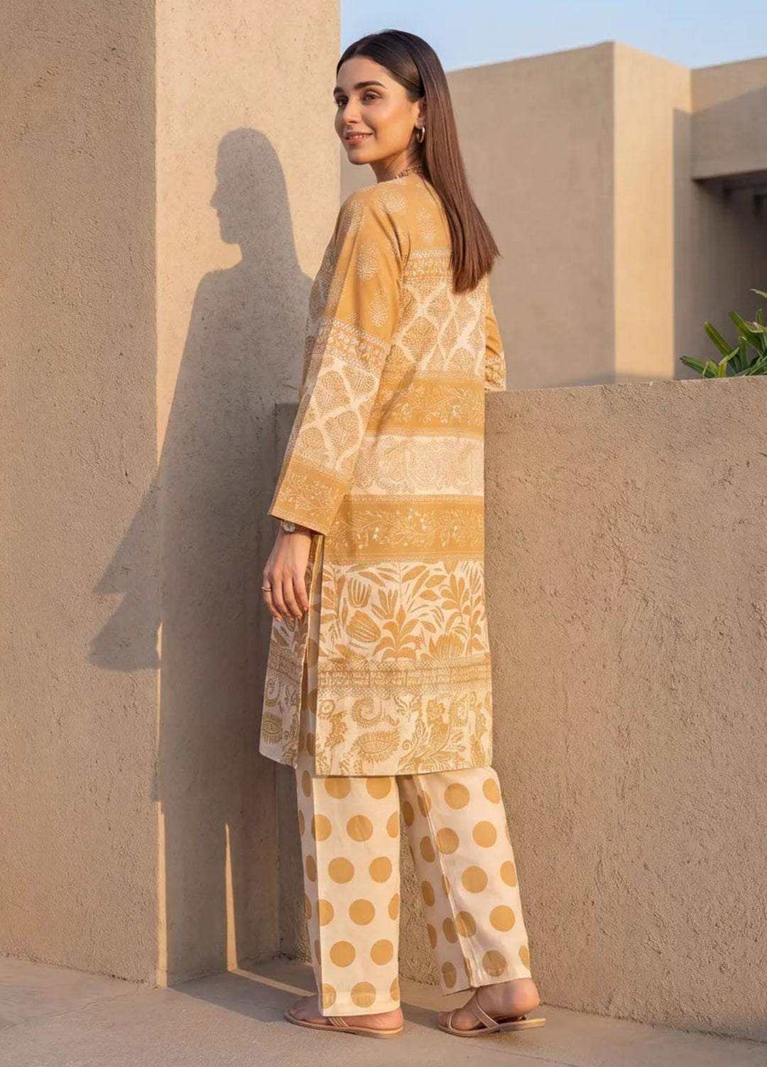 Salitex Women RTW Printed Jacquard 2 Piece Suit SS26L2PBE518 Casual Collection