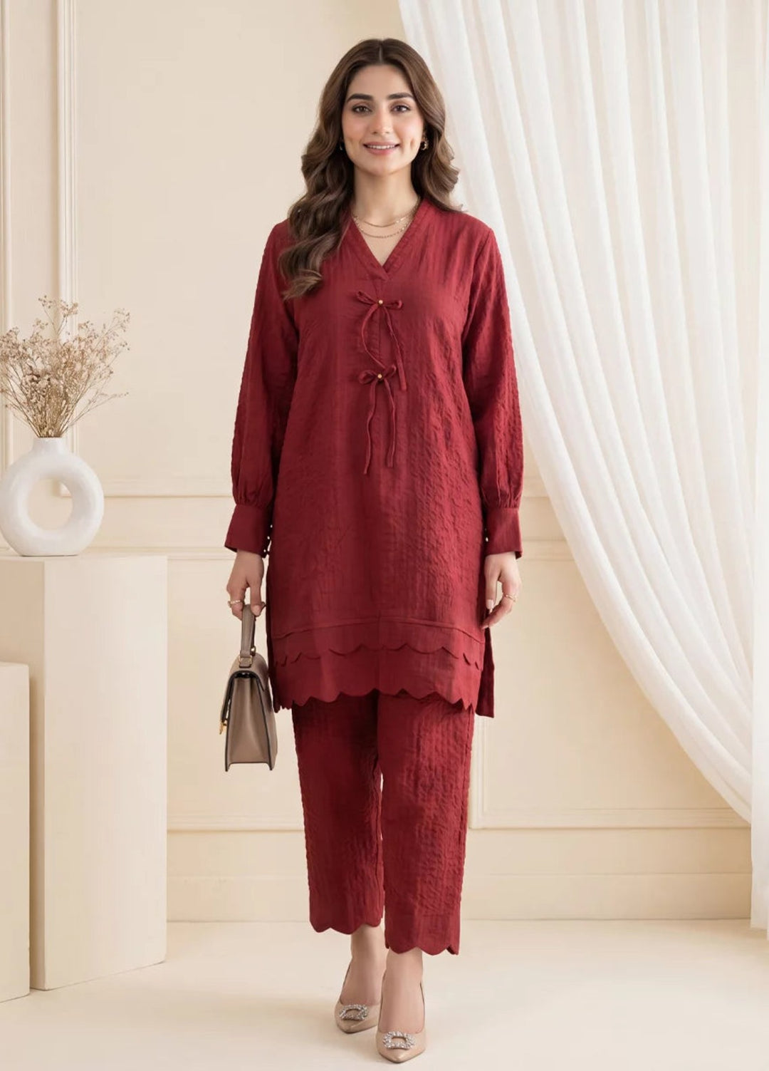 Salitex Women RTW Solids Georgette 2 Piece Suit SS26L2PBCO570 Casual Collection