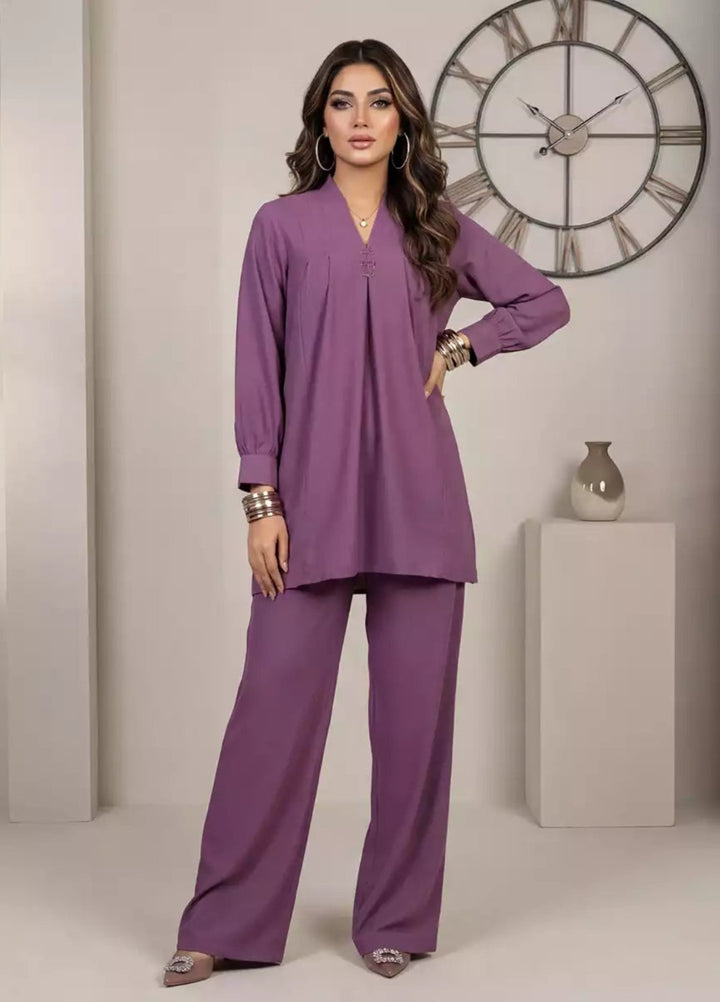 Salitex Women RTW Solids Dobby 2 Piece Suit SS26L2PBCO559 Casual Collection