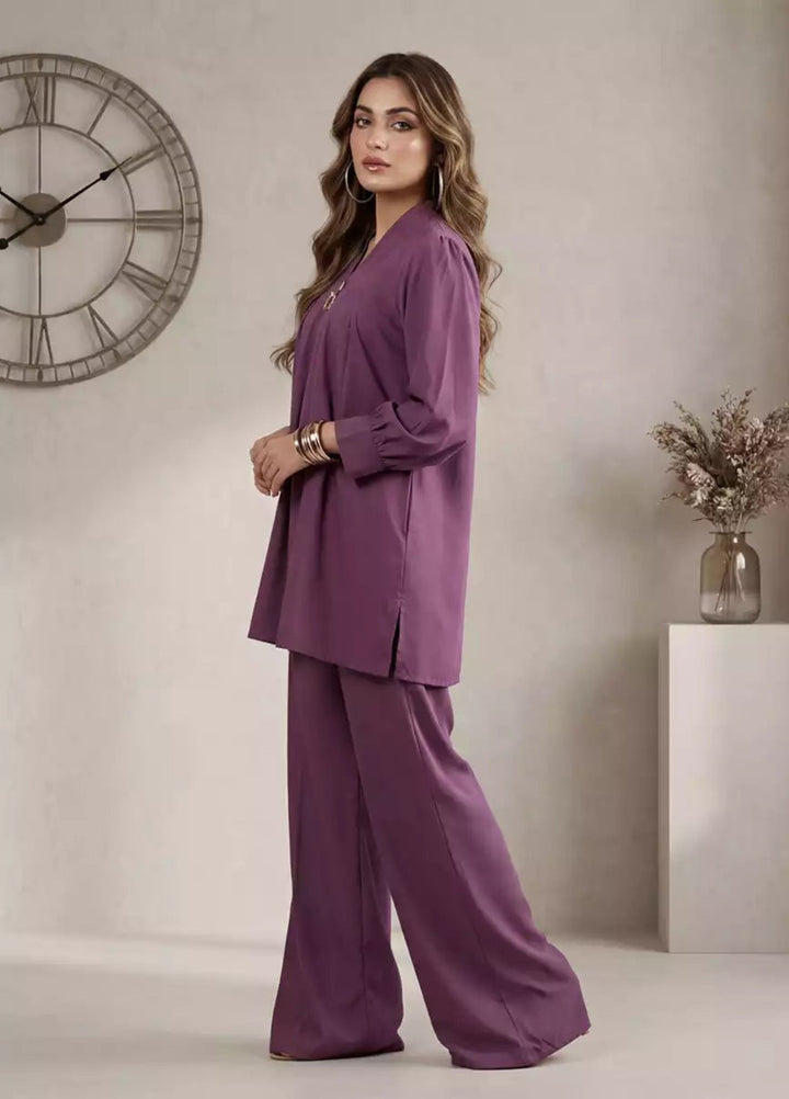 Salitex Women RTW Solids Dobby 2 Piece Suit SS26L2PBCO559 Casual Collection