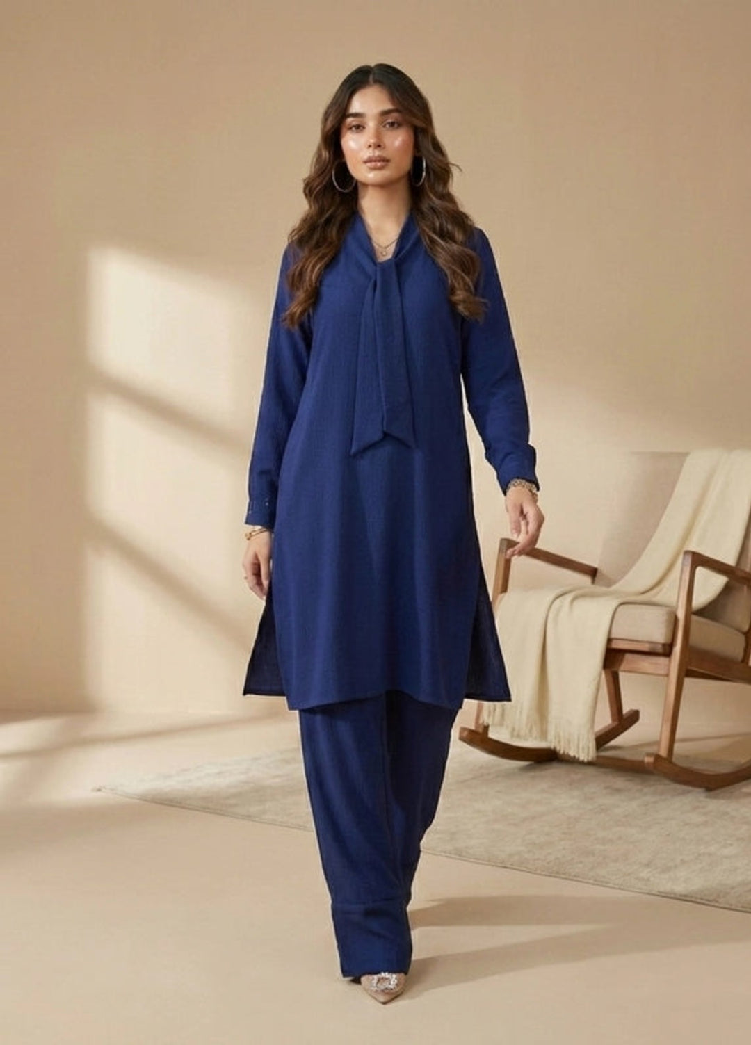 Salitex Women RTW Solids Georgette 2 Piece Suit SS26L2PBCO563 Casual Collection