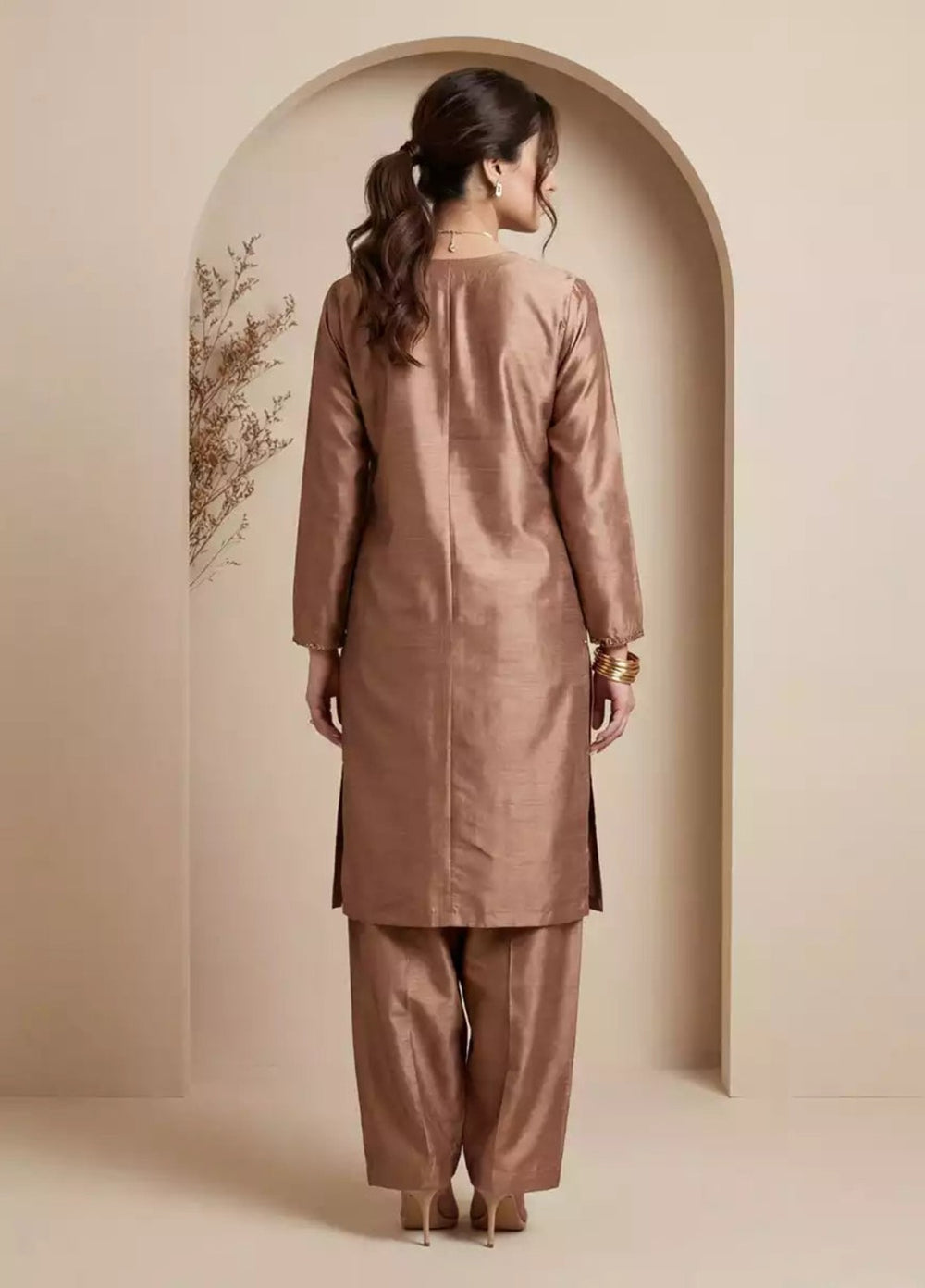 Salitex Women RTW Solids Dyed Yarn 2 Piece Suit WP7L1PBE556 Casual Collection
