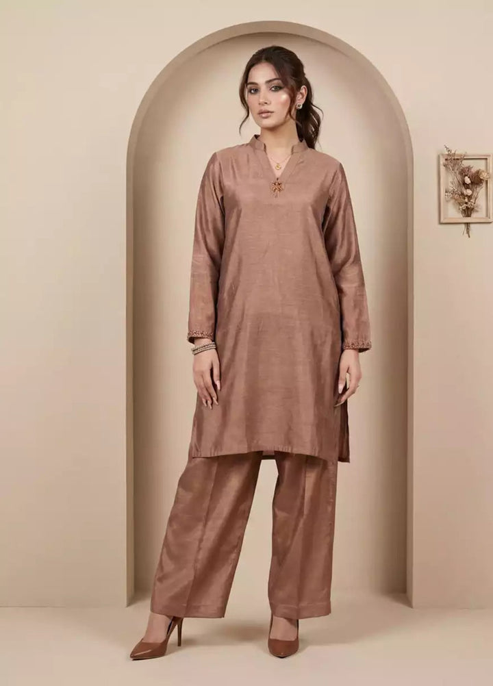 Salitex Women RTW Solids Dyed Yarn 2 Piece Suit WP7L1PBE556 Casual Collection