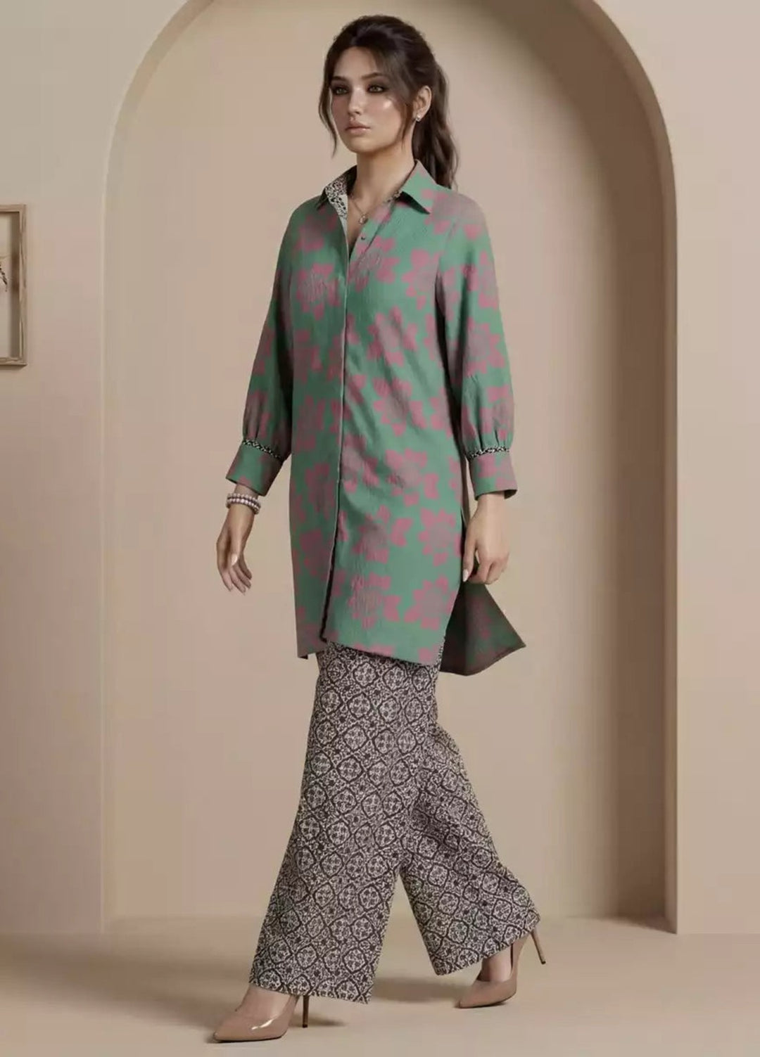 Salitex Women RTW Printed Georgette 2 Piece Suit SS26L2PBCO574 Casual Collection