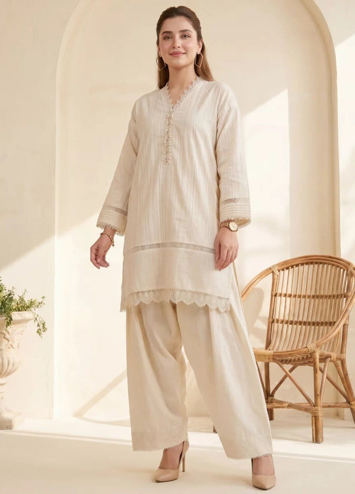 Salitex Women RTW Solids Jacquard 2 Piece Suit SS26L2PBC902 Casual Collection