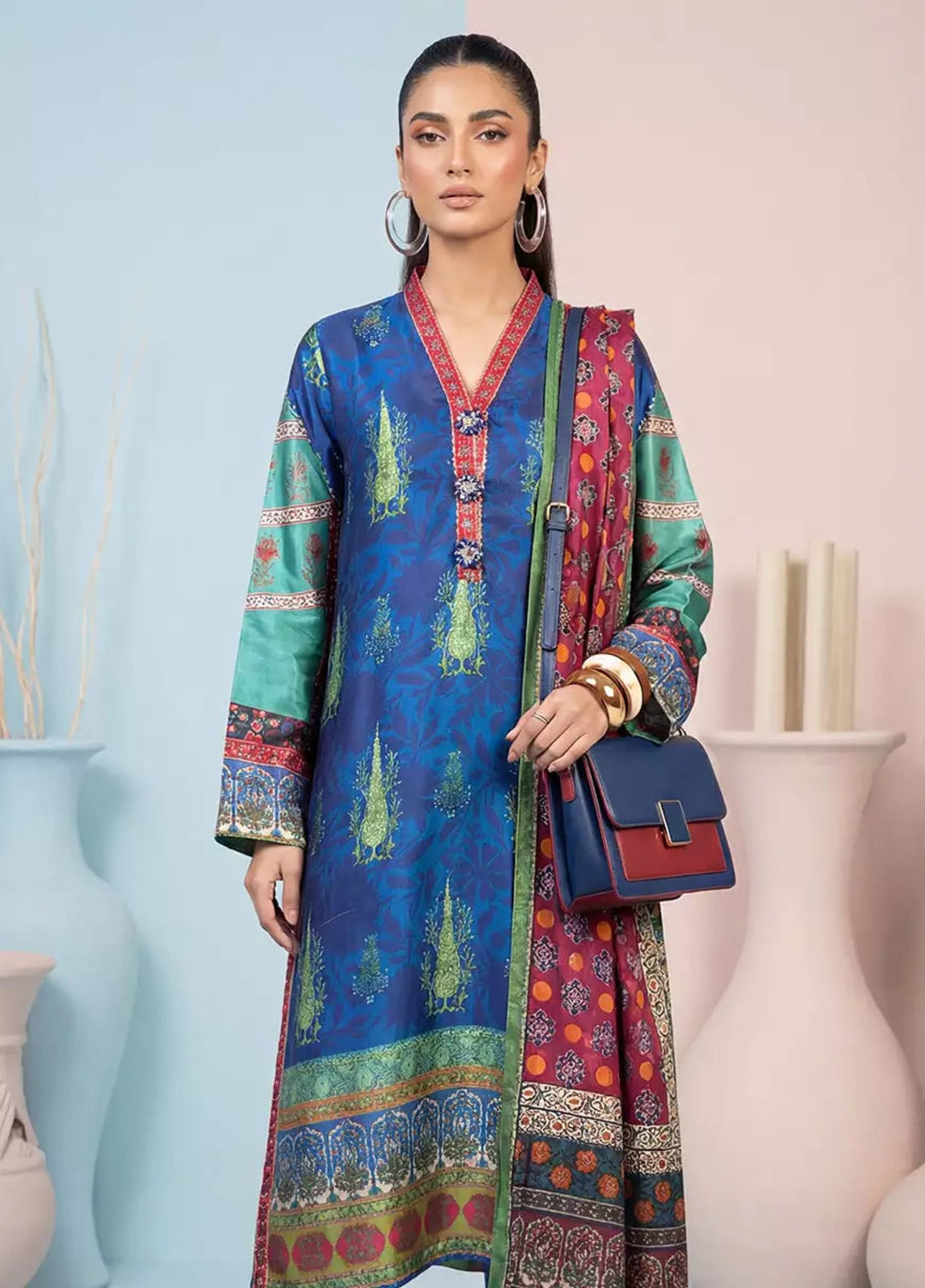 Salitex Women RTW Printed Shamooz 2 Piece Suit WP7L2PEF344 Casual Collection