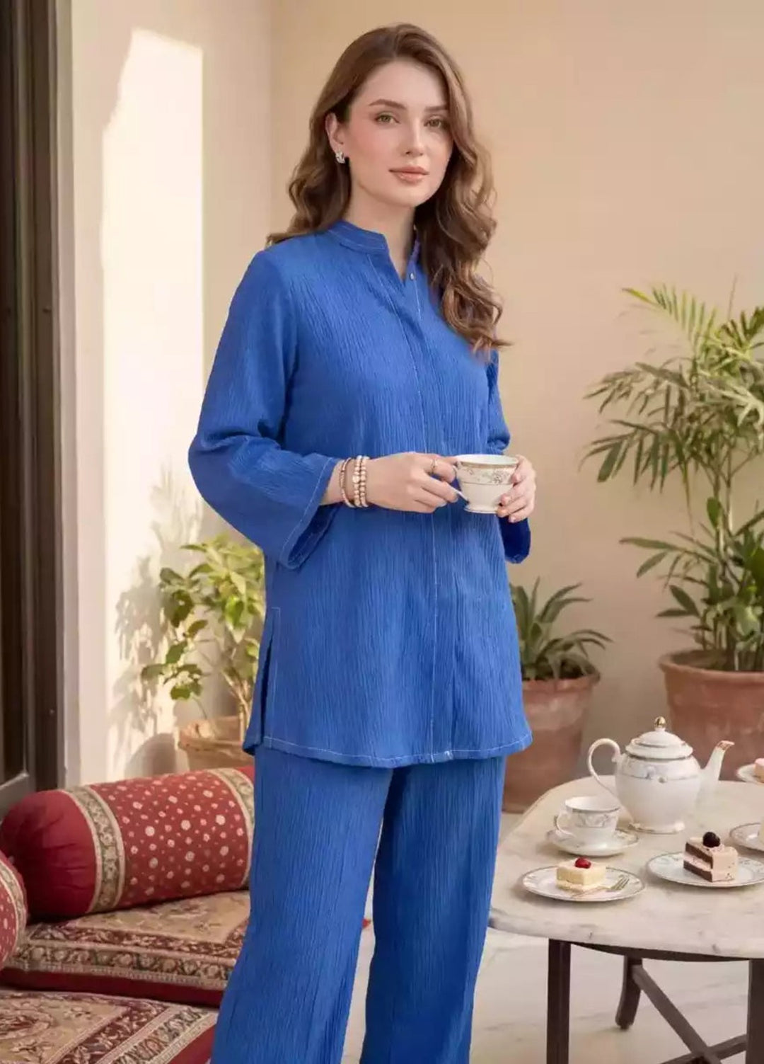 Salitex Women RTW Solids Georgette 2 Piece Suit SS26L2PBCO551 Casual Collection