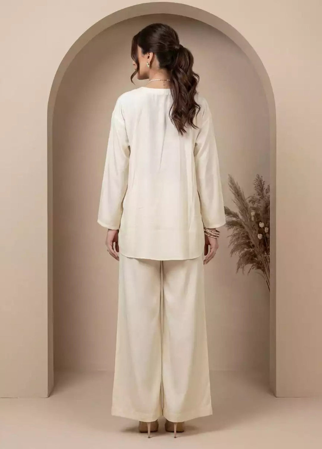 Salitex Women RTW Solids Dobby 2 Piece Suit SS26L2PBCO566 Casual Collection