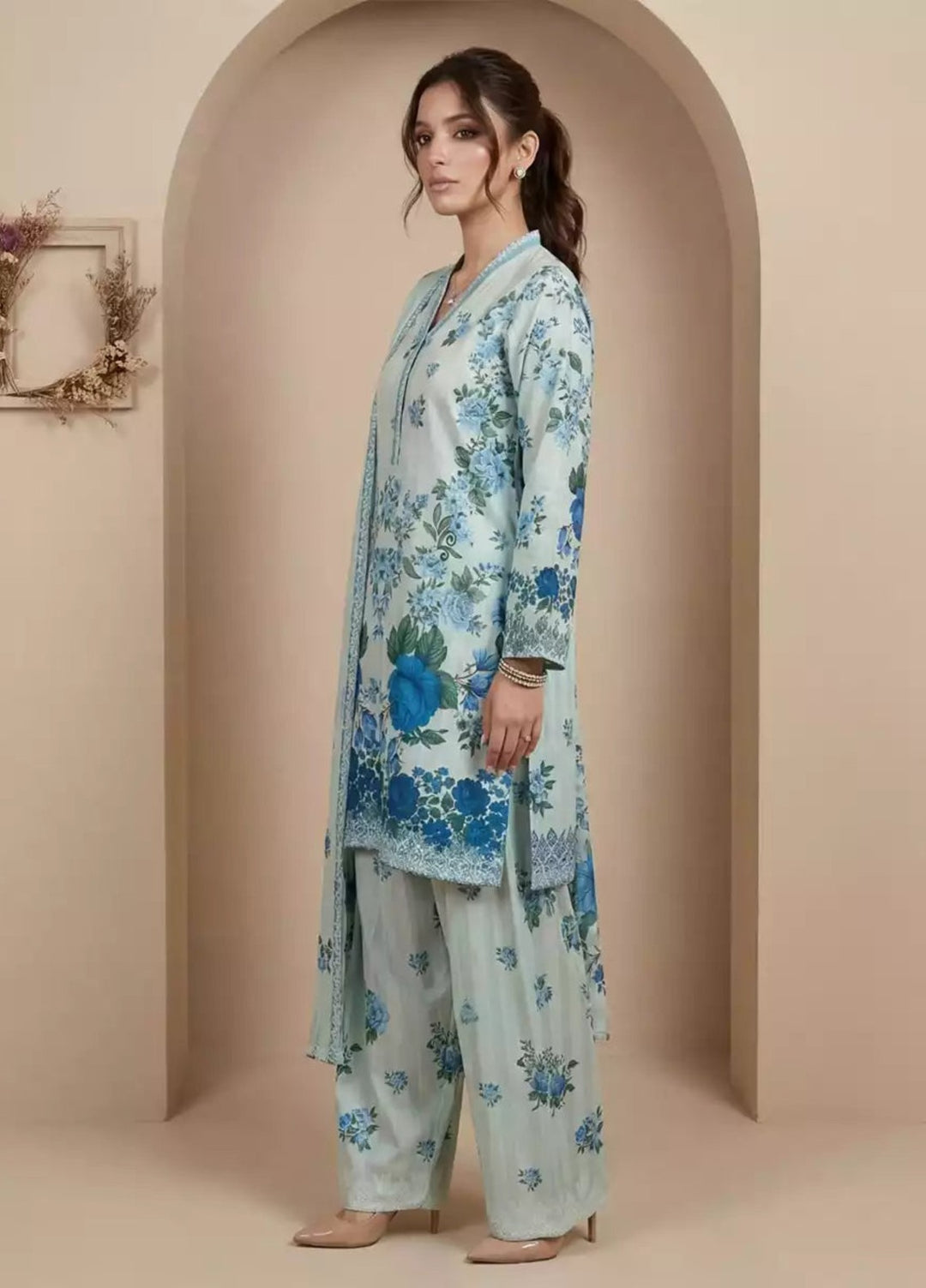 Salitex Women RTW Printed Dobby 2 Piece Suit SS26L2PBE511 Casual Collection