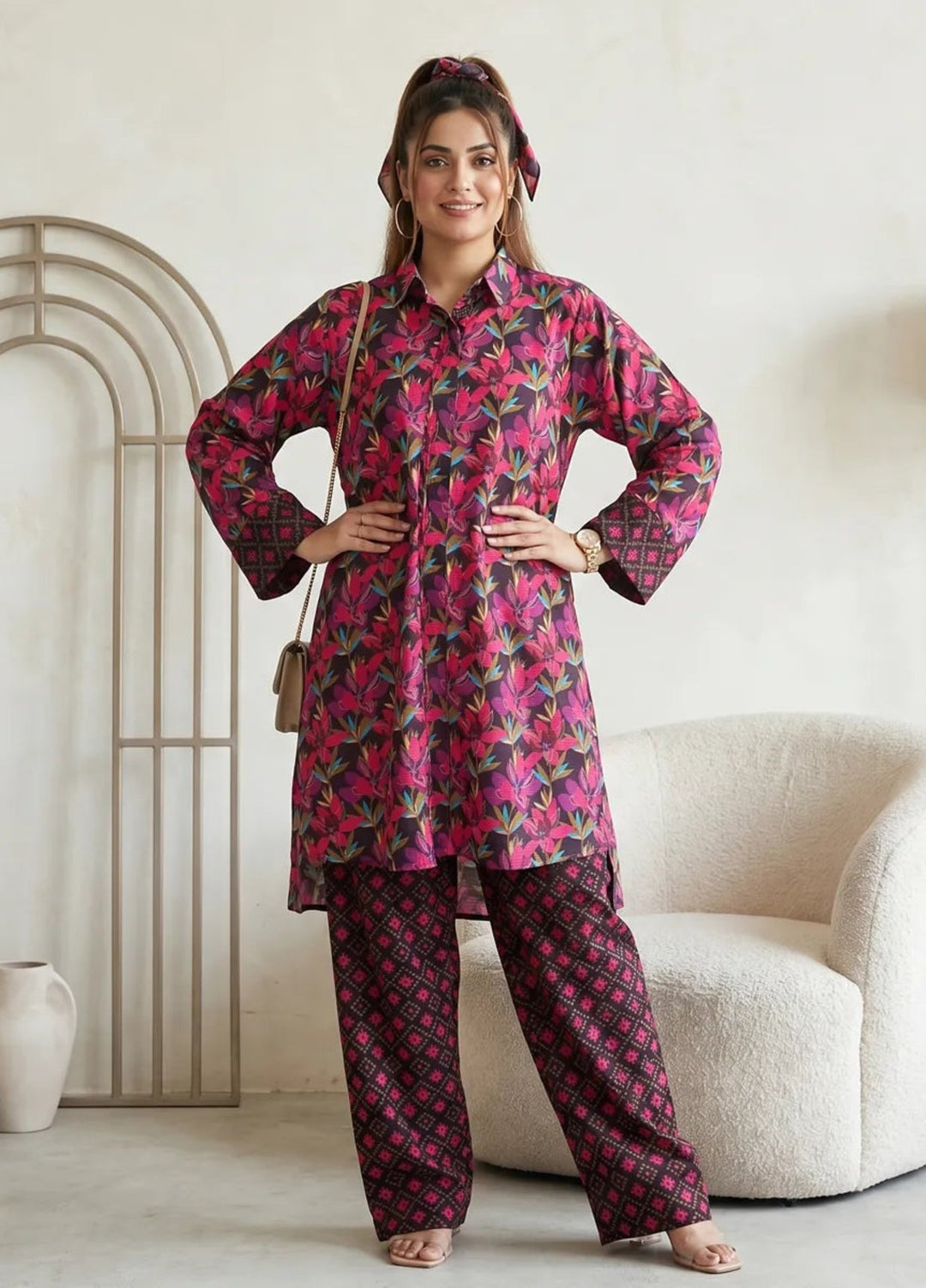 Salitex Women RTW Printed Georgette 2 Piece Suit SS26L2PBC0576 Casual Collection