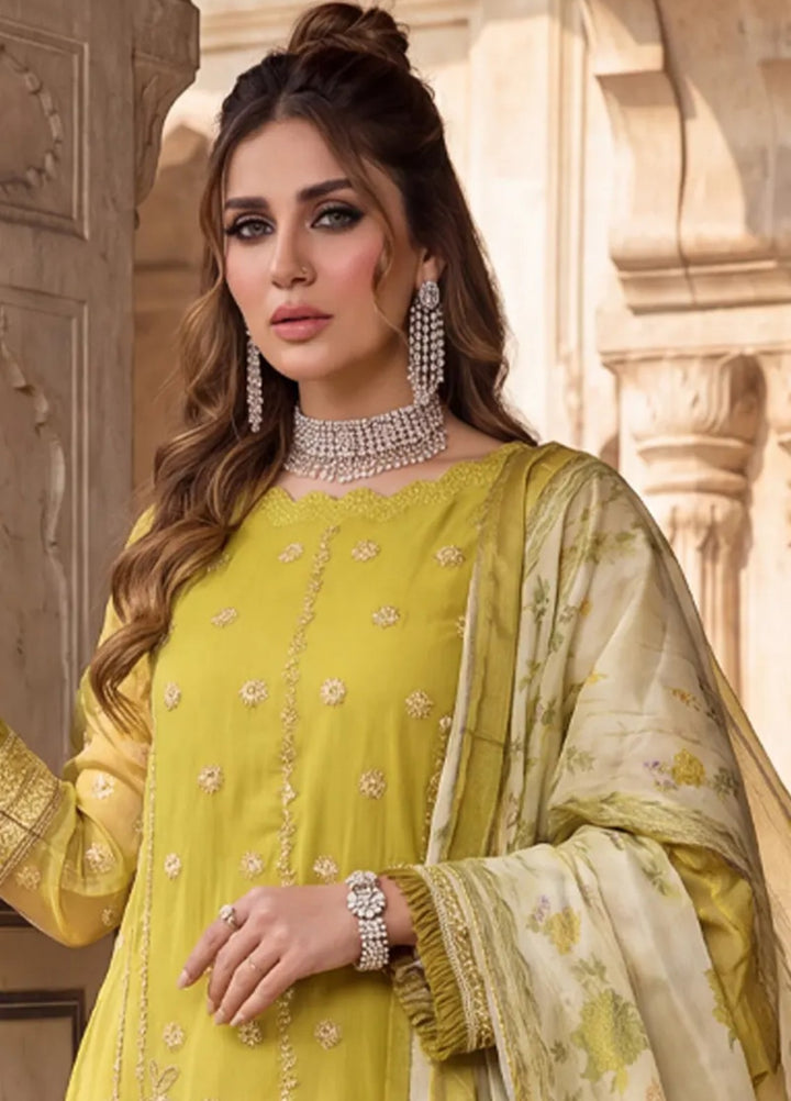 Salitex Women Unstitched Embroidered Net 3 Piece Suit SUNS8JI520 Festive Collection