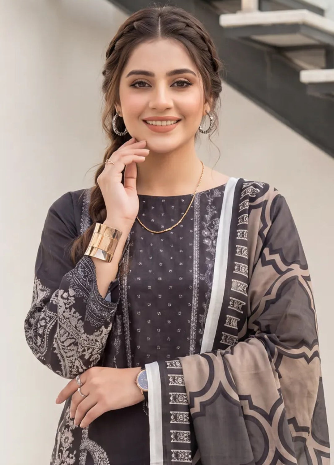 Salitex Unstitched Printed Lawn 3 Piece Suit SUNS8IN1150 Casual Collection