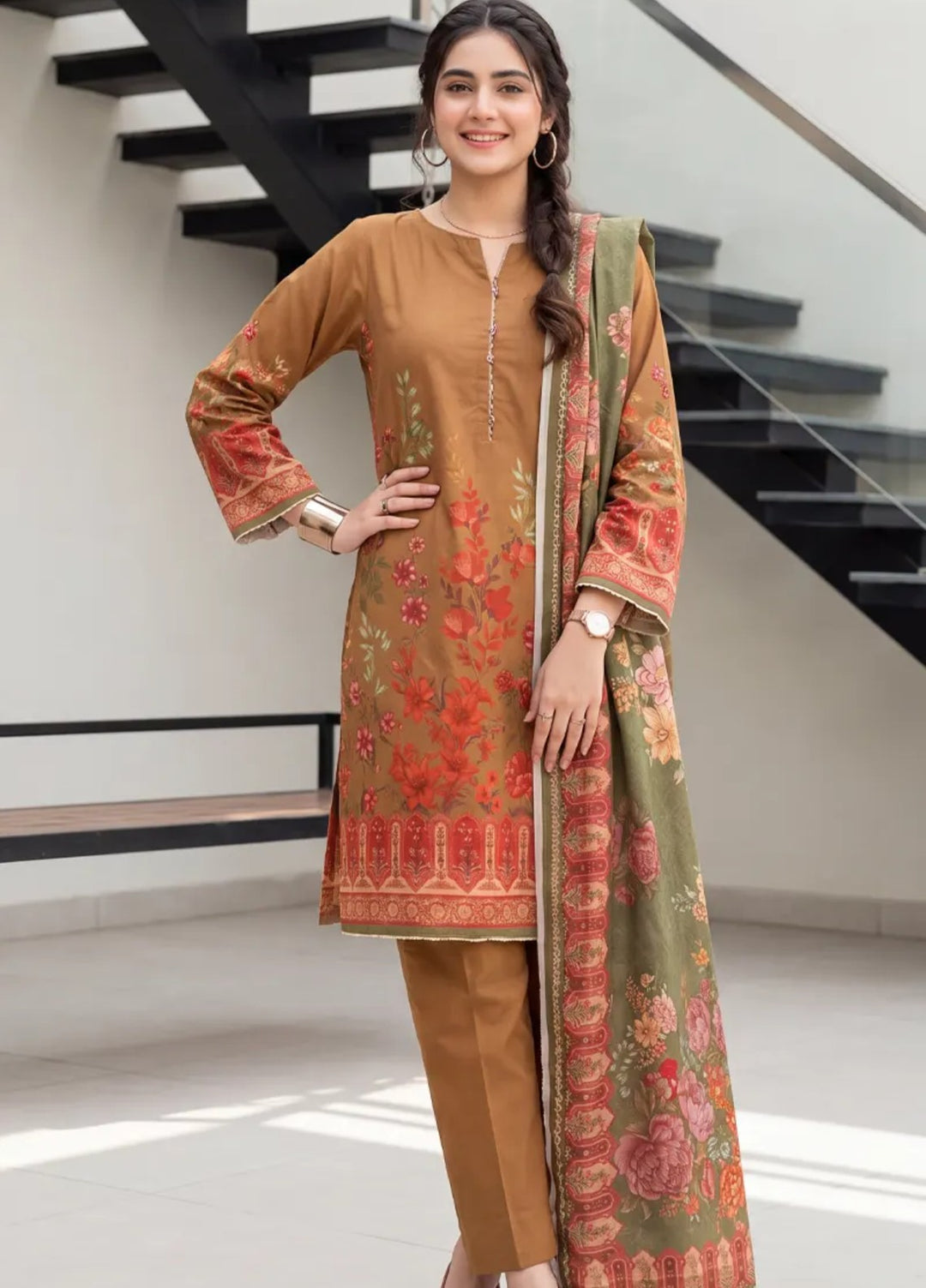 Salitex Unstitched Printed Lawn 3 Piece Suit SUNS8IN1154 Casual Collection