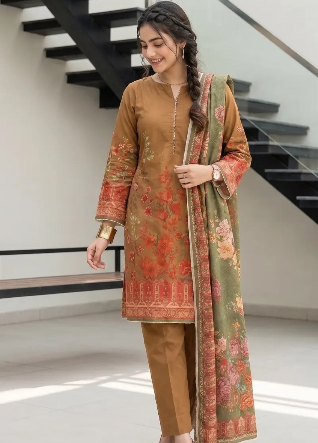 Salitex Unstitched Printed Lawn 3 Piece Suit SUNS8IN1154 Casual Collection