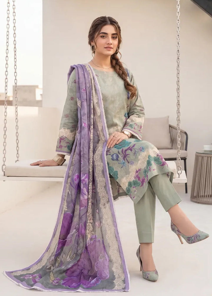 Salitex Unstitched Printed Lawn 3 Piece Suit SUNS8IN1153 Casual Collection