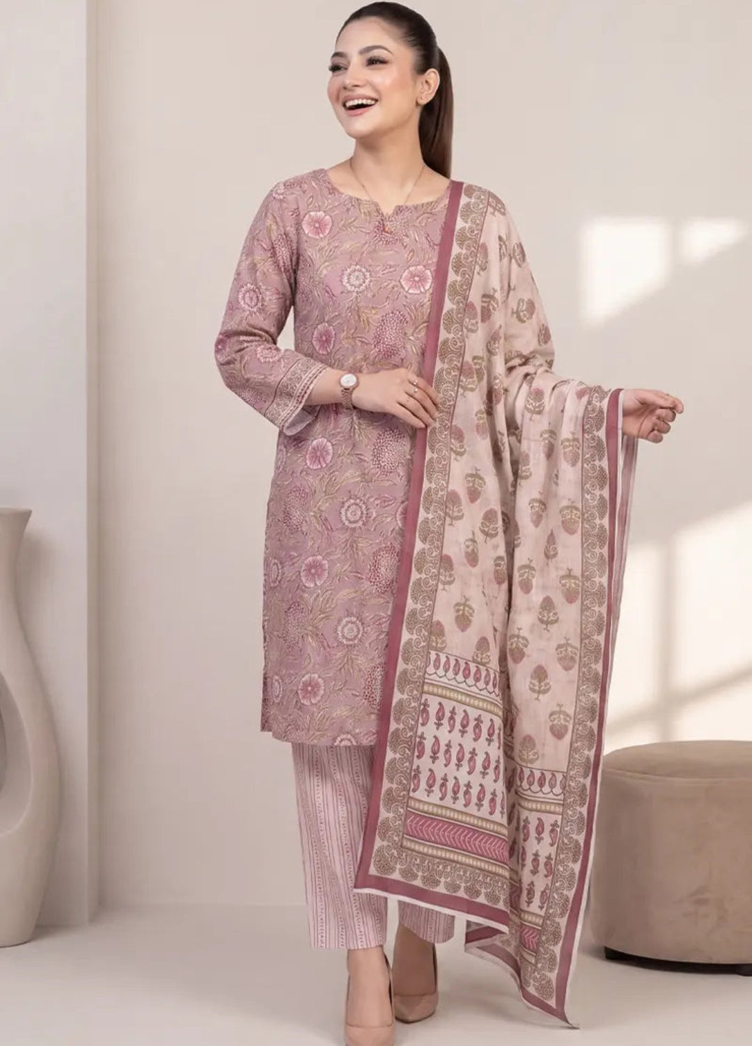Salitex Unstitched Printed Lawn 3 Piece Suit SUNS8IN1164 Casual Collection