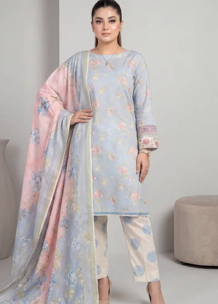 Salitex Unstitched Printed Lawn 3 Piece Suit SUNS8IN1163 Casual Collection